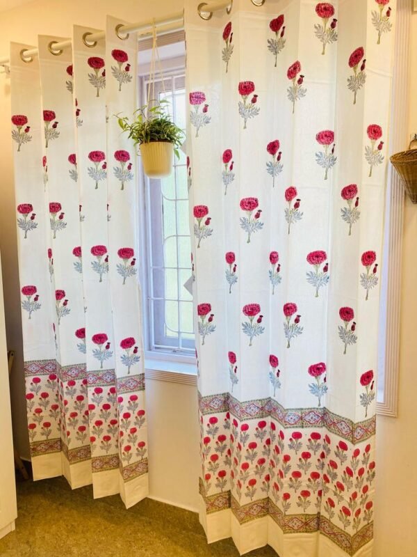 Mahnoor - hand block printed curtains