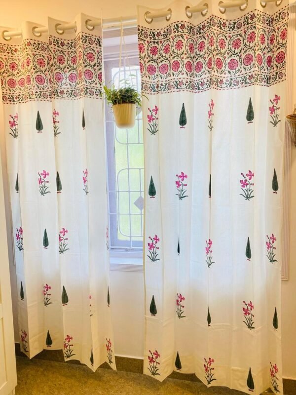 Mehak -hand block printed curtains