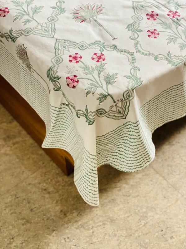 DILKASH- Block printed bed sheet set - Image 2