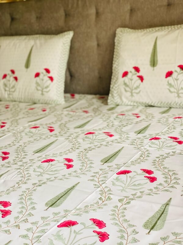 NOOR - Block printed bed sheet set - Image 2