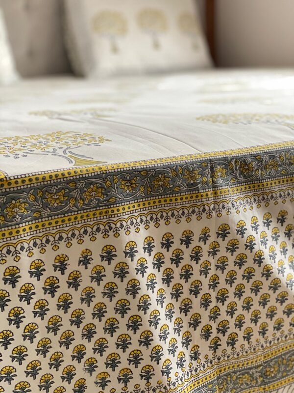 ZAR GUL - Block printed bed sheet set - Image 4