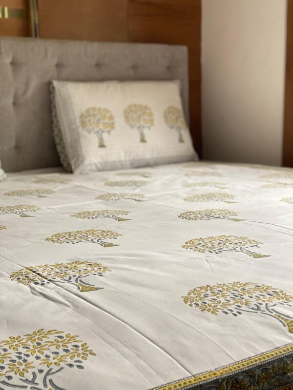 ZAR GUL - Block printed bed sheet set - Image 3