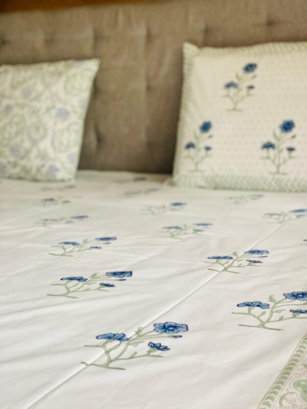 SHABNAM - Block printed bed sheet set - Image 3