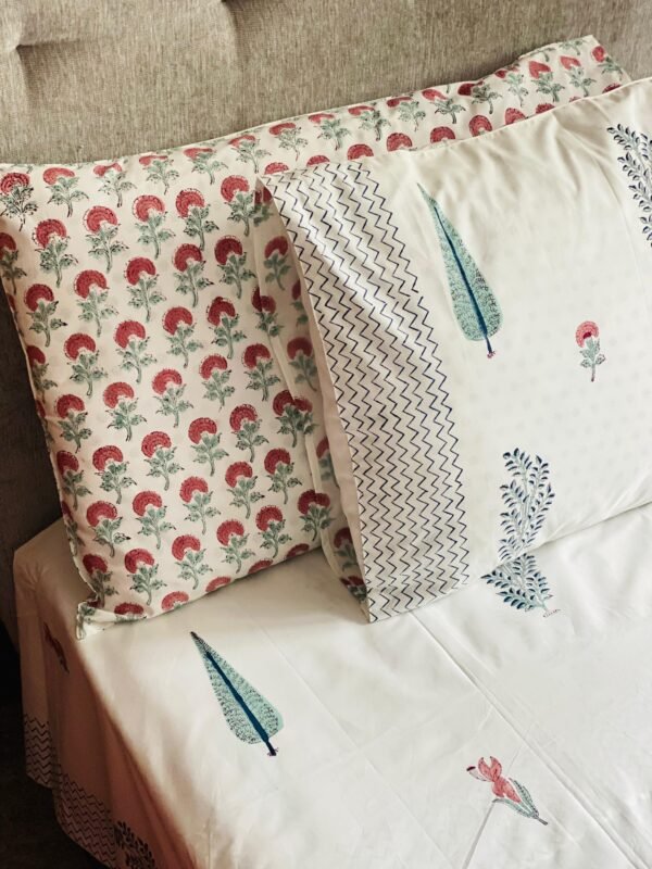 ZEPHYRE - Block printed bed sheet set