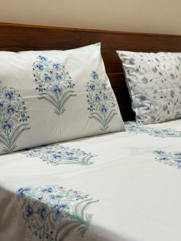 NEELKAMAL - Block printed bed sheet set - Image 2
