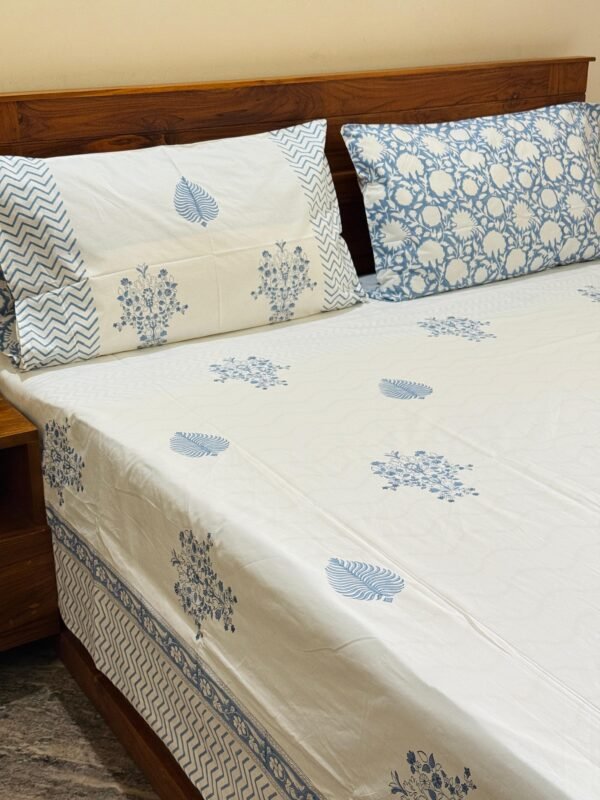 BAADAL - Block printed bed sheet set - Image 3