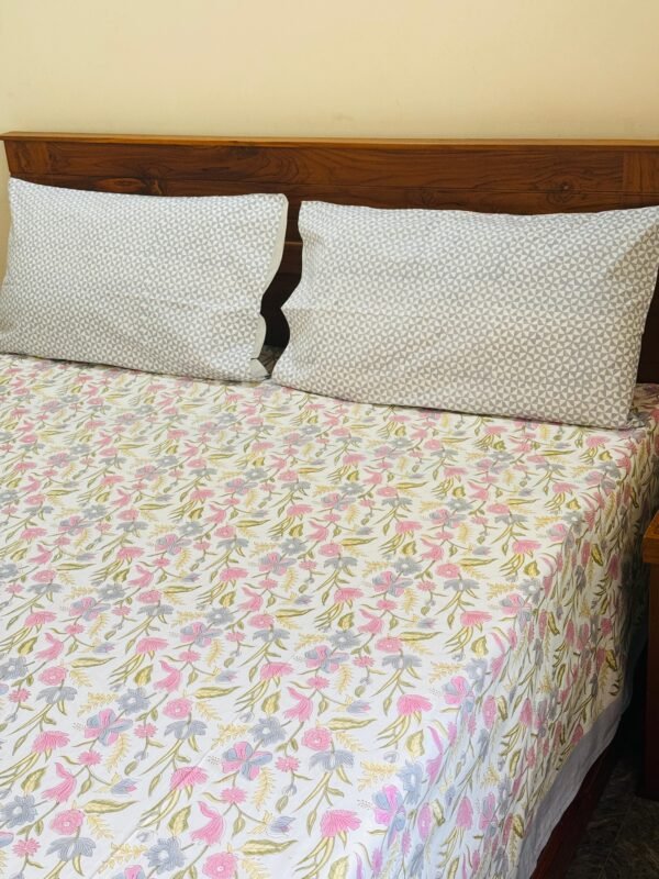HAZE - Block printed bed sheet set - Image 2