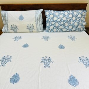 BAADAL - Block printed bed sheet set