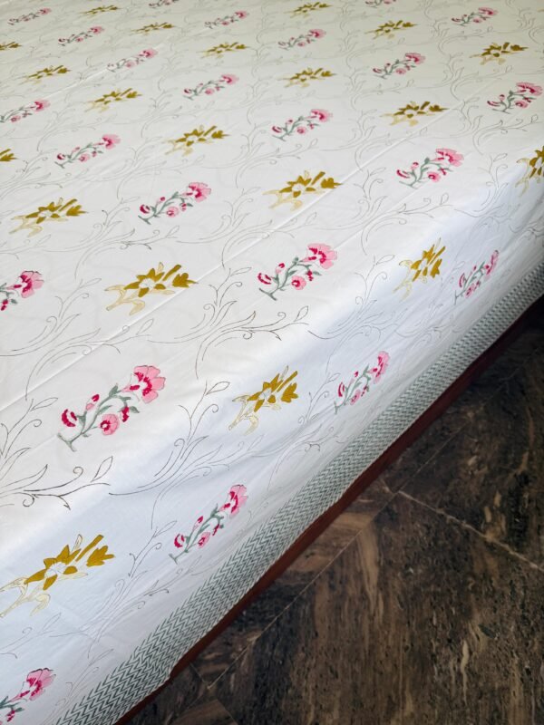 CHAMAN ZAR - Block printed bed sheet set - Image 3
