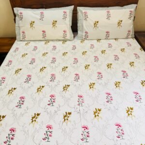 CHAMAN ZAR - Block printed bed sheet set