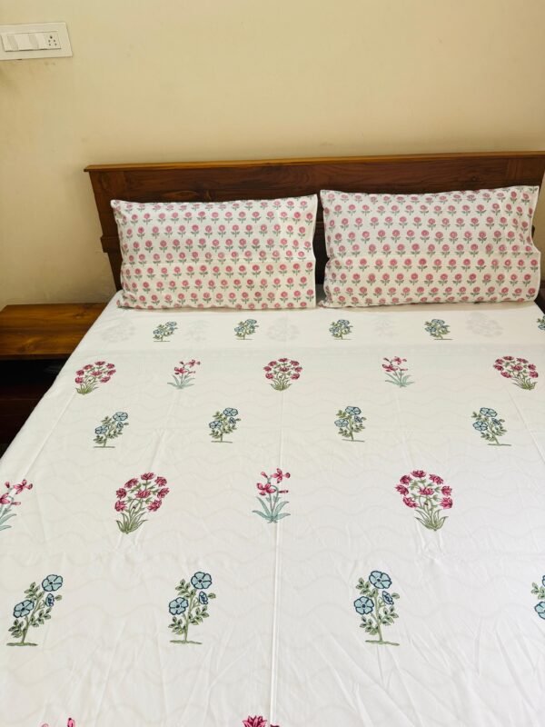 CHANDNI - Block printed bed sheet set - Image 3