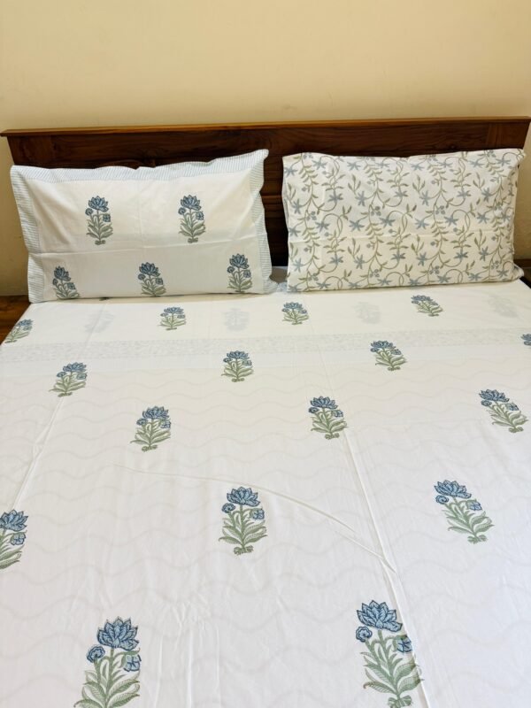 MEHERBAAN - Block printed bed sheet set - Image 2