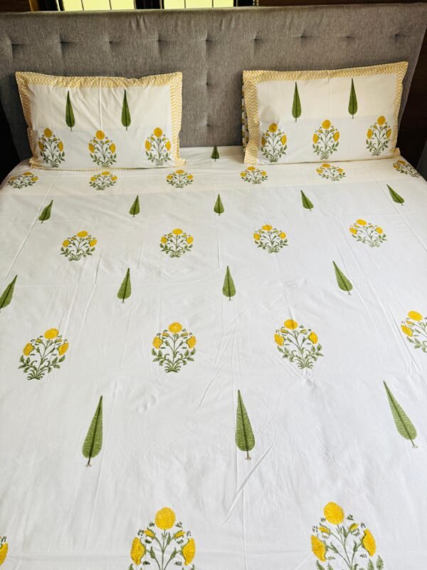 Block printed bed sheet set - Image 4